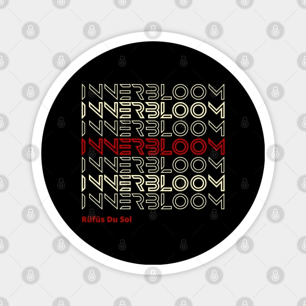 Innerbloom - Rufus Du Sol - Techno Merch Magnet by THE RAVERSBRAND